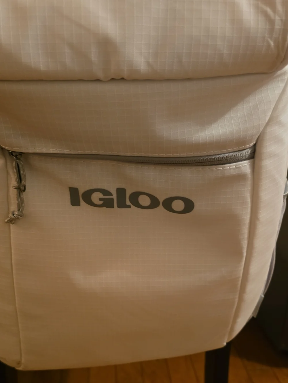 Igloo White and Light Gray Insulated Backpack Cooler